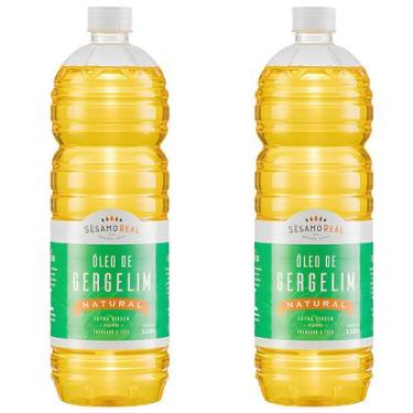 Imagem de Kit 2x Óleo de Gergelim Prensado a Frio 1 Litro Sésamo Real