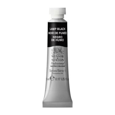 Imagem de Winsor & Newton Aquarela profissional, tubo de 5 ml (4,8 g), lâmpada preta