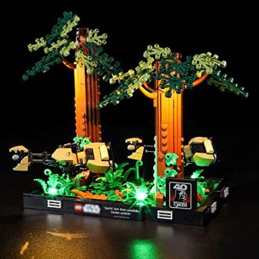 Imagem de GEAMENT LED Light Kit Compatible with Lego Endor Speeder Chase Diorama - for 75353 Model Set (Model Set Not Included)