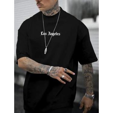 Imagem de Camiseta Masculina Los Angeles Lançamento Street Moderno Methodic, Pre