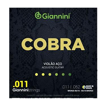 Imagem de Encordoamento Violão Aço 011 Cobra Giannini