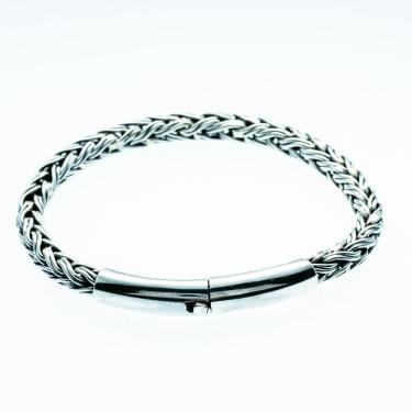 Imagem de Bracelete Pulseira Masculina Bali Prata 925 - 20cm