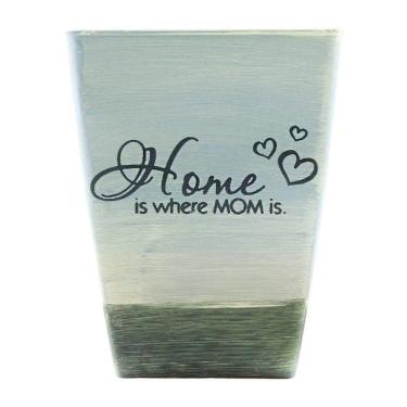 Imagem de Mini Vaso De Planta Cachepot Estampado Decorado 16cm