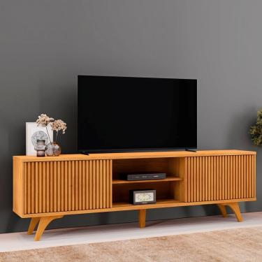 Imagem de Rack Para Tv Até 75 Polegadas 2 Portas De Correr 180cm Gaia Naturalle