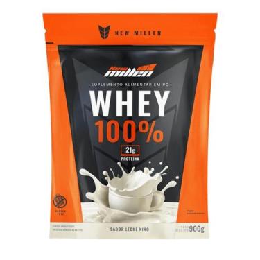 Imagem de New Millen Whey Protein 100 Refil 900g Leite Ninho