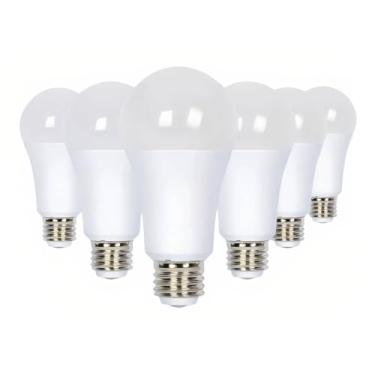 Imagem de GODUORA Pacote Com 6 Lâmpadas Led De 3 Vias 5W/10W/15W (Equivalente A 50/100/150W), Branco Quente 2700K, Três Níveis Brilho (Baixo/Médio/Alto), Base E26, Anti-Cintilação, Para Luminárias Mesa/Piso