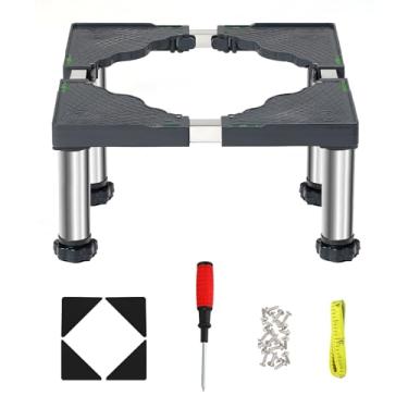 Imagem de VXCICC Suporte Para Mini Geladeira De 9,4" A 10,6" Altura, Base Universal Ajustável Com 4 Pés Resistentes, Pedestal Resistente Lavadora E Secadora, Multifuncional Máquina Lavar, Geladeira, Lava-Louç