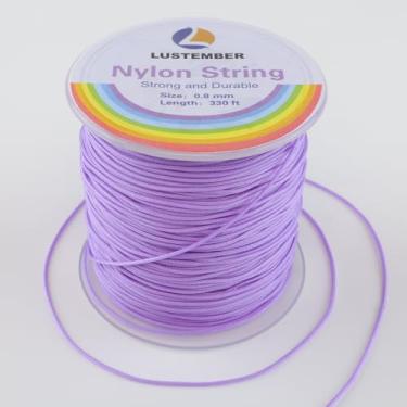 Imagem de LUSTEMBER Corda De Nylon 0,8 Mm, Resistente E Durável Para Pulseiras, Joias, Miçangas, Colares, Tranças Rabo Rato, Kumihimo, Sinos Vento, Persianas Artesanatos