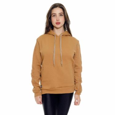 Imagem de Moletom Canguro Feminino United - bege-escuro - gg-Feminino