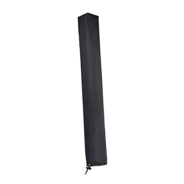Imagem de Ｂｅｓｇａ Capa de proteção para escorredor de pratos seco, resistente, com fecho de zíper, revestida em PVC, ajustável, resistente às intempéries, tecido Oxford, Preto 180 Cm