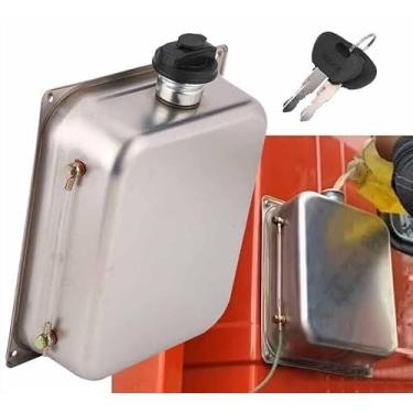 Imagem de MAYMII·HOME Tanque De Combustível Aço Inoxidável 7 Litros, Gasolina, Compatível Com Aquecedor Estacionamento A Diesel Eberspacher Webasto, Motores Gás, Trava Segurança E Chave