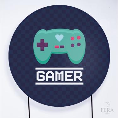 Imagem de Painel Decorativo para Festa 1,80x1,80 metros Vesti Fácil com Elástico Gamers - Fera Print