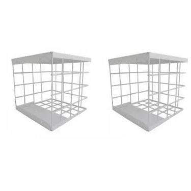 Imagem de 2 Grade Protetora De Câmera De Segurança Externa Quadrada - DGS SEGURA