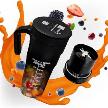 Imagem de Maika - Liquidificador Pessoal Portátil Recarregável Tipo C, Mini Para Smoothies E Shakes, Com Código Qr Acesso Ao Programa De Saúde