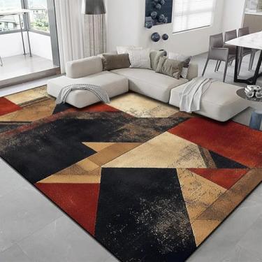 Imagem de Tapetes leves e luxuosos para sala de estar, sofá, mesa de centro, tapetes geométricos modernos para quarto, varanda, vestiário (180 x 280 cm, 71 x 110 pol./DT-5863-flannel-4)