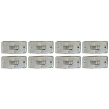 Imagem de 8 Lente Lanterna Lateral Caminhão Carreta Cristal Gf0.043