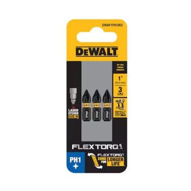 Imagem de Kit Bits Phillips Ph1 Flextorq Dewalt DWAF1PH1IR 2,5cm