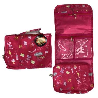 Imagem de Necessaire para Maquiagem com Alça e 4 Bolsos Ruby's PINK