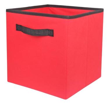 Imagem de Caixa organizadora de 28x30x28 Vermelha com alça