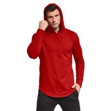 Imagem de Camiseta masculina Vermelha Manga Longa - POP