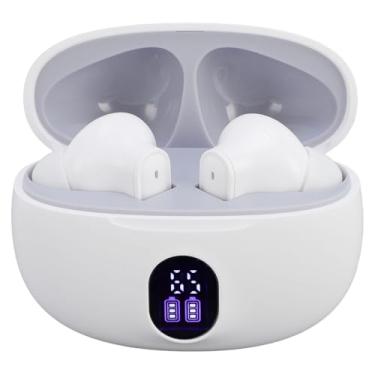 Imagem de Luqeeg Luqeeg Fones de ouvido de tradução em tempo real, 5.3 com cancelamento de ruído, tradutor de idiomas AI para 144 idiomas, controle de toque, som HD, ideal para aprendizagem de viagens e