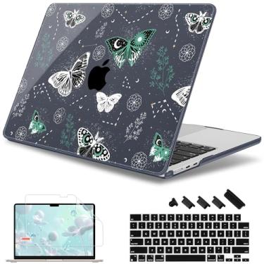 Imagem de May Chen [Novo padrão 2025] para MacBook Air 13,5 polegadas Capa M2 M3 M4 Chip Modelo: A2681 A3113 A3240, versão 2022-2025, capa rígida de plástico com protetor de tela e película de teclado