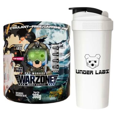 Imagem de Combo Under Labz - Pre Workout Warzone Night Battle 360g - Sabor Passion Fury - Pré Treino Sem Caféina + Coqueteleira oficial