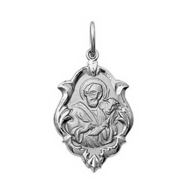 Imagem de Pingente Mini 1cm Nossa Senhora Aparecida Retangular Ouro 18k Branco k