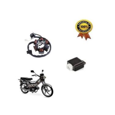 Imagem de Kit Estator Bobinas Regulador Retificador Shineray Xy 50q - Smart
