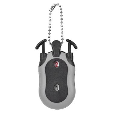 Imagem de Contador de Pontuação de Golfe, Contador Portátil de Pontuação Em Forma de Saco de Golfe, Uma Pessoa Mostra 1-99 Pontos Com Chaveiro para Jogos de Competições (Cinza)