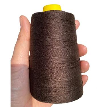 Imagem de Ms Fenda Linha de costura de cabelo humano profissional marrom escuro (950 metros)