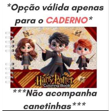 Imagem de Livro De Colorir Harry Potter Bobbie Goods 50 Folhas Capa Dura180G