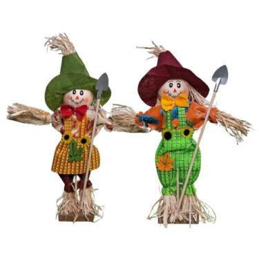 Imagem de Espantalho Festa Junina, Halloween, Arraiá Fazendeiro - 20cm - Extra F