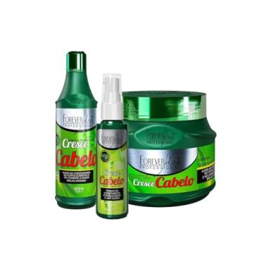 Imagem de Kit Cresce Cabelo Shampoo Máscara e Tônico Forever Liss