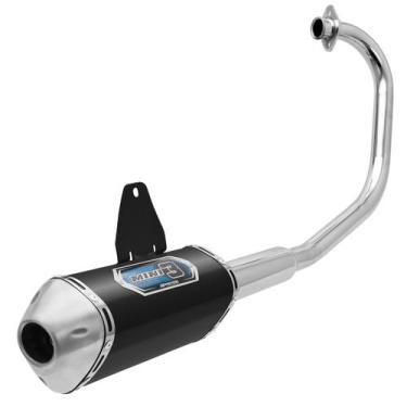 Imagem de Escapamento Escape  Compatível Com Moto Titan 150 Sport 2004 À 2008 Pr