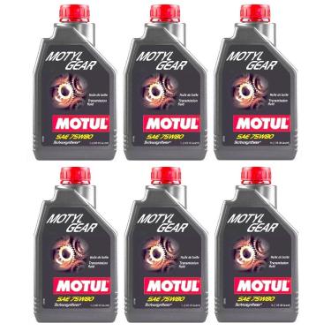 Imagem de 6L Óleos Lubrificante Câmbios Manuais Motul Motyl Gear 75w80 KIT MANUTENÇÃO TRANSMISSAO REVENDA