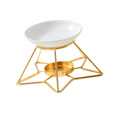 Imagem de Generic Queimador de óleos essenciais, aromatizador de ceras, aquecedor de velas Tealight para hotel, Base de Ouro