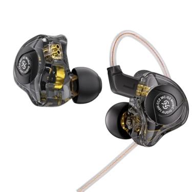 Imagem de HiFi IEM para jogos, CCZ MC02 in Ear Monitor, Fones de ouvido para jogos de som cristalino, fones de ouvido com fio 1DD de 10 mm com pontas de ouvido IEMS patenteadas para computador, laptop