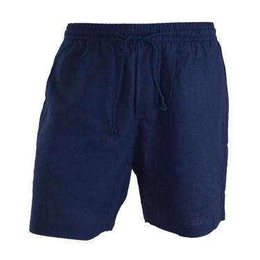 Imagem de Shorts Masculino Lado Avesso Linho Azul Marinho - LH17612-Masculino