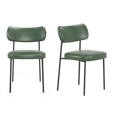 Imagem de Kit 2 Cadeiras Mila Para Sala Jantar Gourmet em Aço-EdeCasaMoveis