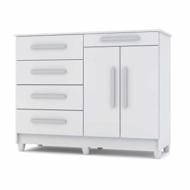 Imagem de Cômoda Sapateira 5 Gavetas E 2 Portas Sirius Branco