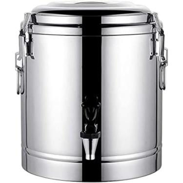 Imagem de Dispensador De água Quente Isolado Para Chá, Chá Thermos Balde De Gelo Aquecedores De Bebidas Dispensador De Bebidas Urna De Aço Inoxidável Para Café Água Leite Chá Doce Vinho Sopa