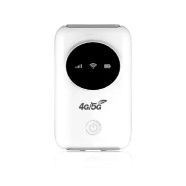 Imagem de Roteador móvel, modem hotspot 4G LTE 5G 300Mbps até 10 dispositivos, slot SIM, bateria de 3200 mAh, dispositivo portátil para viagens, viagens de negócios, ao ar livre