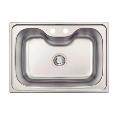 Imagem de Cuba Tramontina Morgana Undermount  60 FX 69x49 cm em Aço Inox Acetinado com Válvula - 93806192