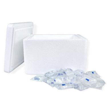 Imagem de Kit Eps 10 Litros ISOPOR Com 50 Unidades +Gelo 65g - Polar Store