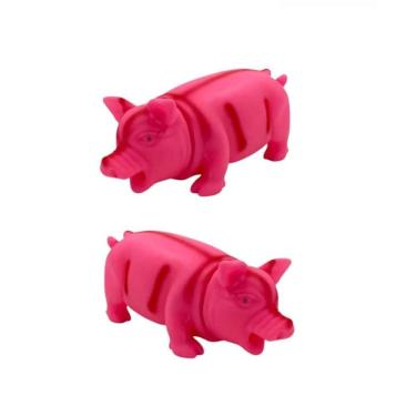 Imagem de Brinquedo Pet Porco Grande Amigo Com Som Para Cachorro Rosa