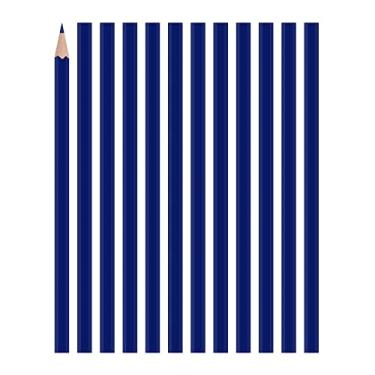 Imagem de Carmel Lápis de marcação universal com 12 lápis de marcação (azul), vidro solúvel em água e filme, lápis graxa revestida de madeira com um grafite encerado espesso e gorduroso