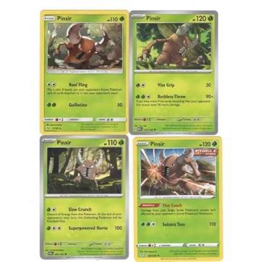 Imagem de Pinsir Pokemon 4 Card Lot - Sun Moon Evolving Skies 151-001/203 - Beetle Bug