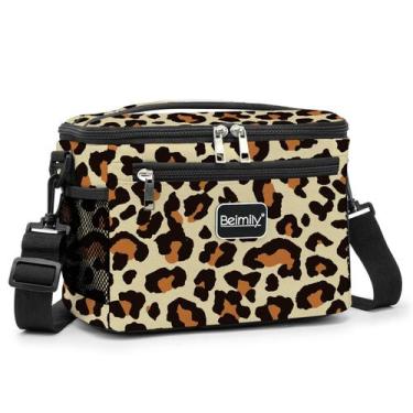 Imagem de Lancheira BEIMILY Small Isolated Soft Cooler Tote 8L Leopard - Marca P
