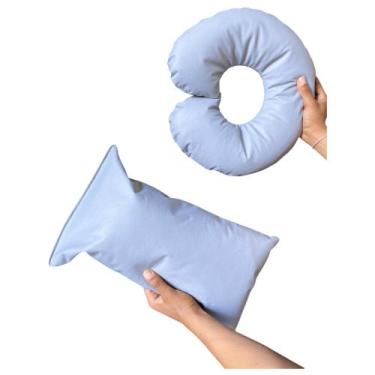 Imagem de Kit 2 Almofadas Lash Design In9 Decor Estética Pescoço e Quadrada, Cor